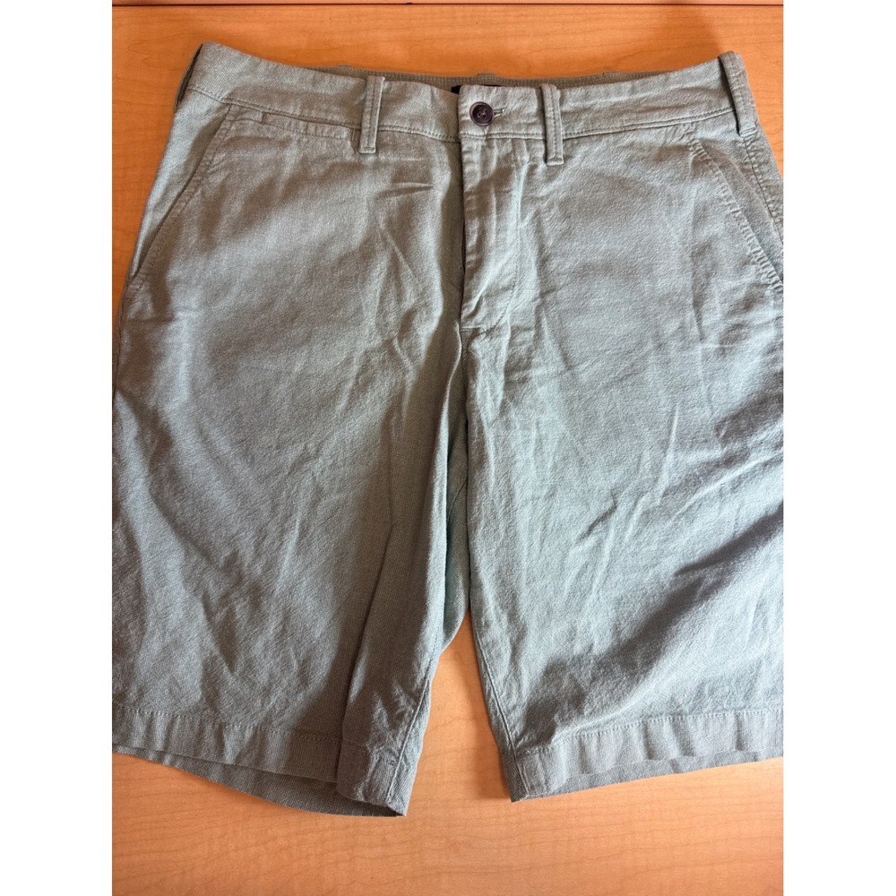 Express Mens Classic Stretch Shorts Sage Green Size 31 10 Inch Inseam